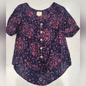 Anthropologie Maeve Floral Top